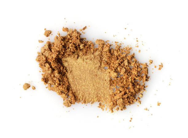 istock Smear of crushed gold eyeshadow 640135598