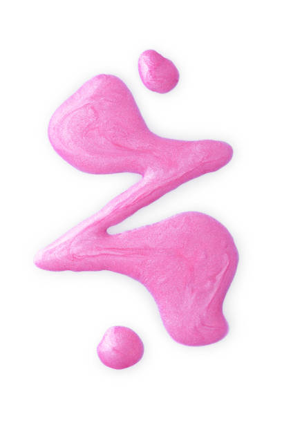 istock Spilled pink nail polish 640135736