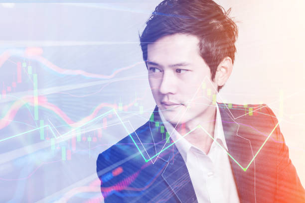 istock elegant business man with glasses reflects concentrated 640135814