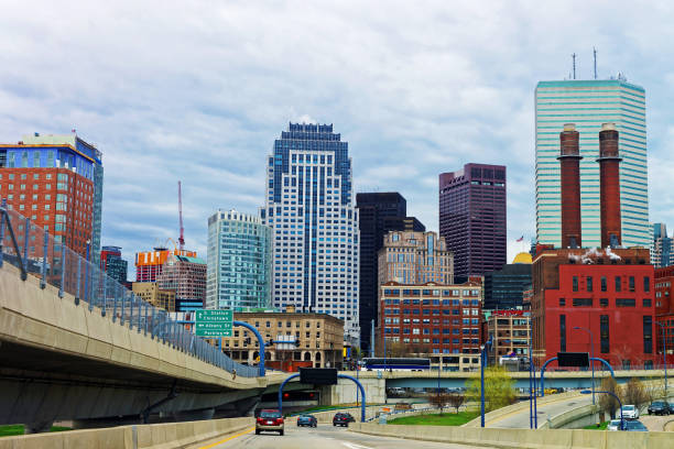 istock Financial District at North End Park in downtown Boston 640139266
