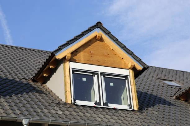istock Dormers on a new tiled roof 640139688