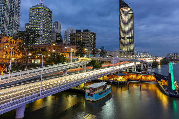 istock Brisbane city traffic M3 by night 640139894