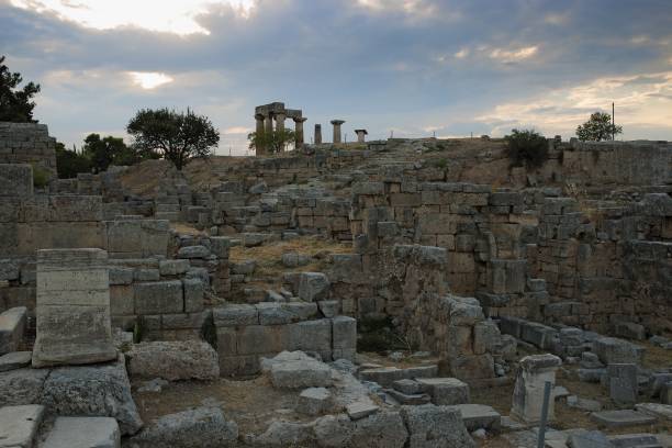 istock Ruins in Corinth, Greece - archaeological site 640141054