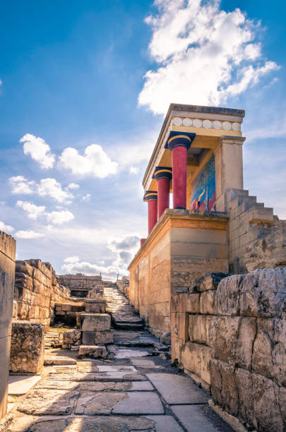 istock Knossos palace ruins at Crete, Greece 640141810