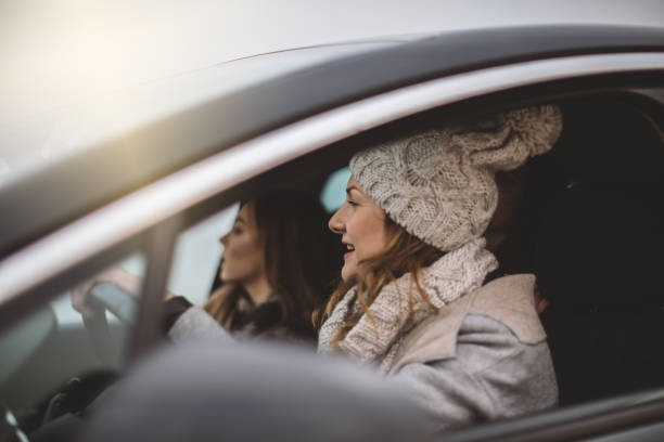 istock Best friends in car 640143276