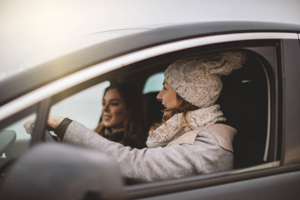 istock Best friends in car 640143568