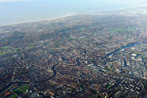 aerial photo of haarlem, netherlands