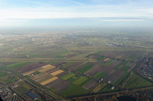istock aerial photo from schiphol the Netherlands 640149670