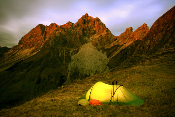 Shot of a family going camping in the mountains