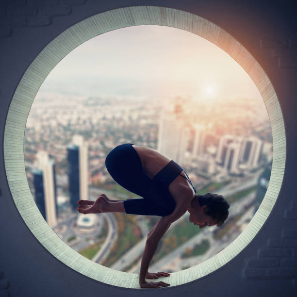 istock young woman doing yoga 640150410
