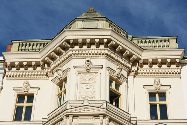 istock old building residential house gable against blue sky 640155752