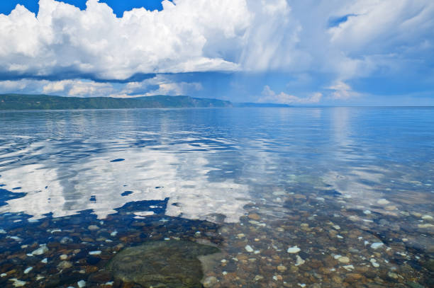 istock Landscape with Lake Baikal in bright sunny day. 640156716