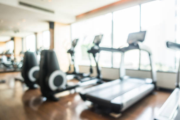istock Blurred fitness gym 640159380
