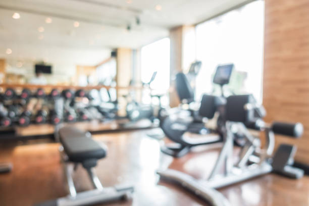 istock Blurred fitness gym 640159398