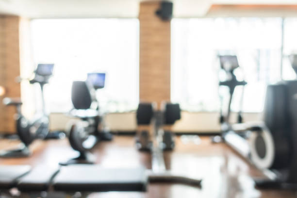 istock Blurred fitness gym 640159582