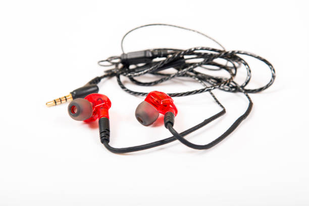 istock Earphones for sport trainings with fixing behind an ear 640160282