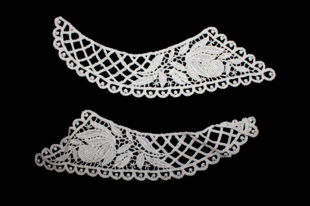 istock Vintage Edwardian and Victorian White Lace 640163554