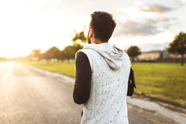 istock Fitness man running at dusk 640164802