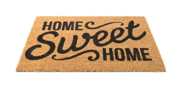 istock Home Sweet Home Welcome Mat Isolated on White 640167366