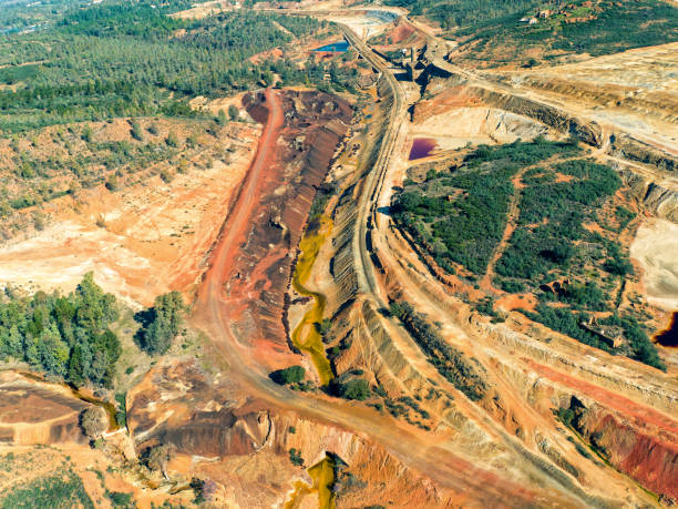 istock Abandoned Old Copper Extraction Sao Domingos Mine 640167984