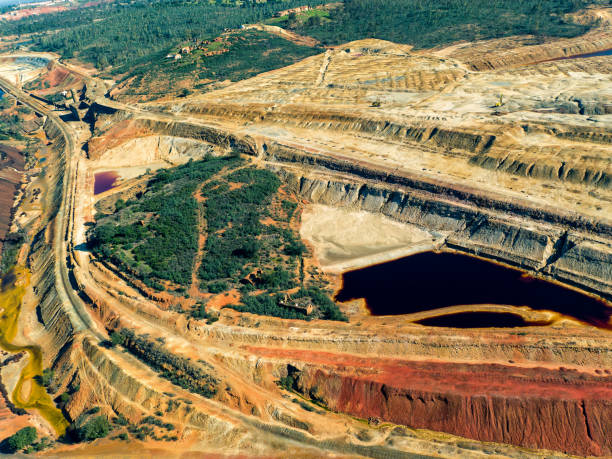 istock Abandoned Old Copper Extraction Sao Domingos Mine 640168026