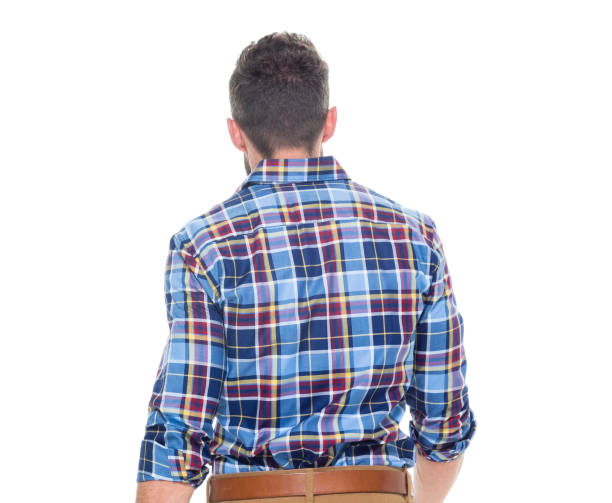 istock Rear view of man looking away 640170094