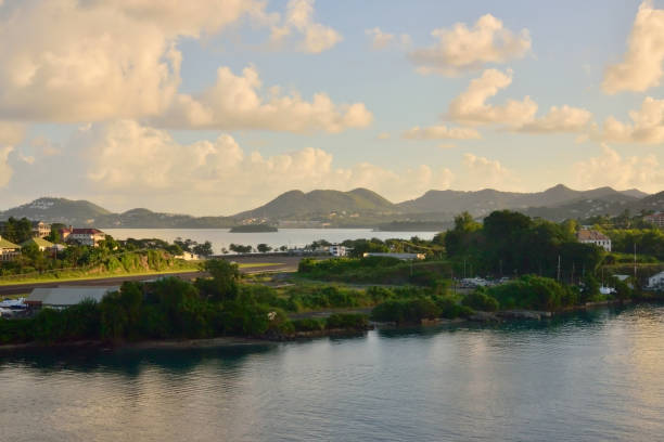 istock Saint Lucia Vigie Beach from Pointe Seraphine 640173886
