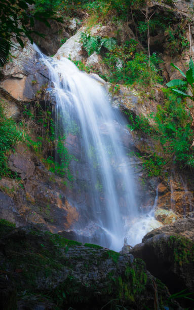 istock waterfall  of Thailand in the jungle. 640176258