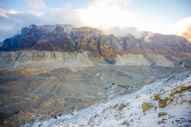 istock glacier at abyss on mountain Annapurna Base camp 640176346