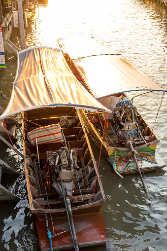 Boat tour Amphawa market in Thailand