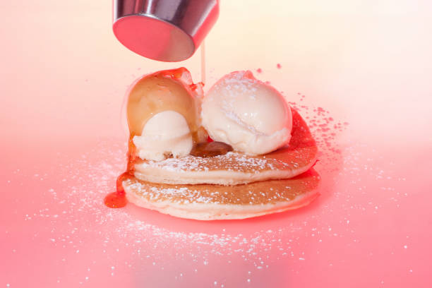 Honey with ice cream mixed buns design