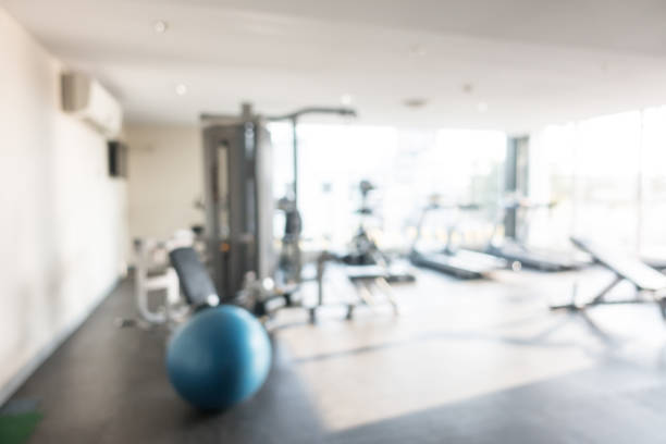 istock Blurred fitness gym 640182280