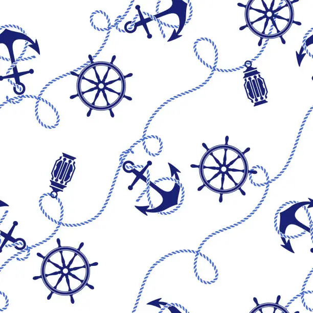 Vector illustration of mage pattern of the sea