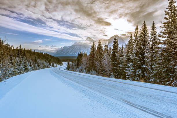 istock Sunrise at Icefields Parkway, Jasper National Park, Canada 640187052