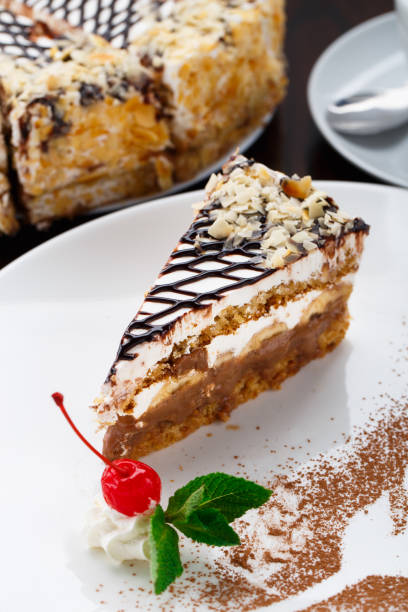 istock Banana cake on a plate 640187120