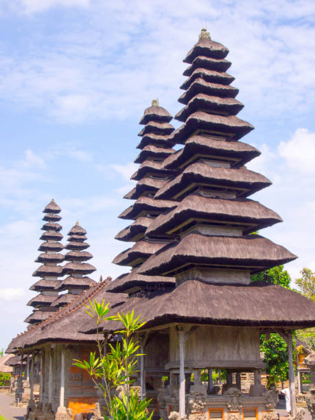 istock Taman Ayun Temple with clear sky background in Bali, Indonesia. 640189730