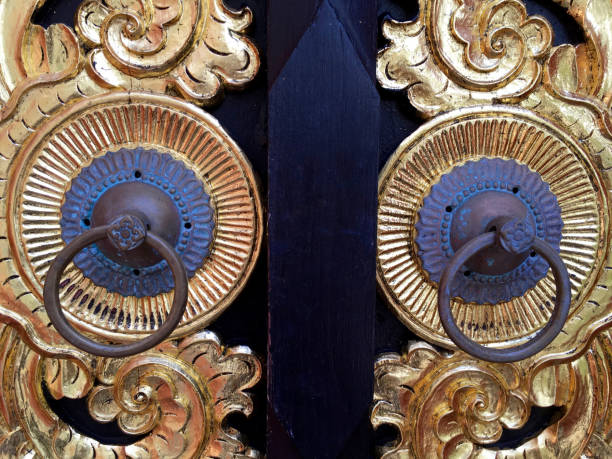 istock Thailand knocker on wooden door 640192526