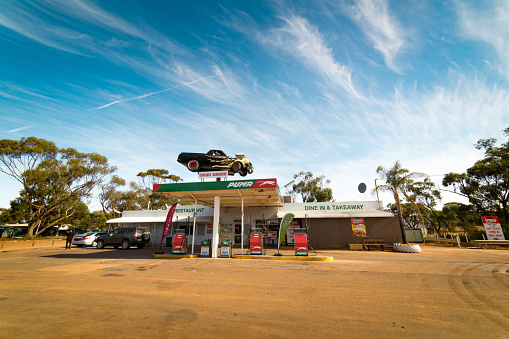 Perth, Australia - November 7, 2016: Puma Energy is a Singapore based petroleum company with more than 1850 service stations worldwide, including this site in Western Australia.