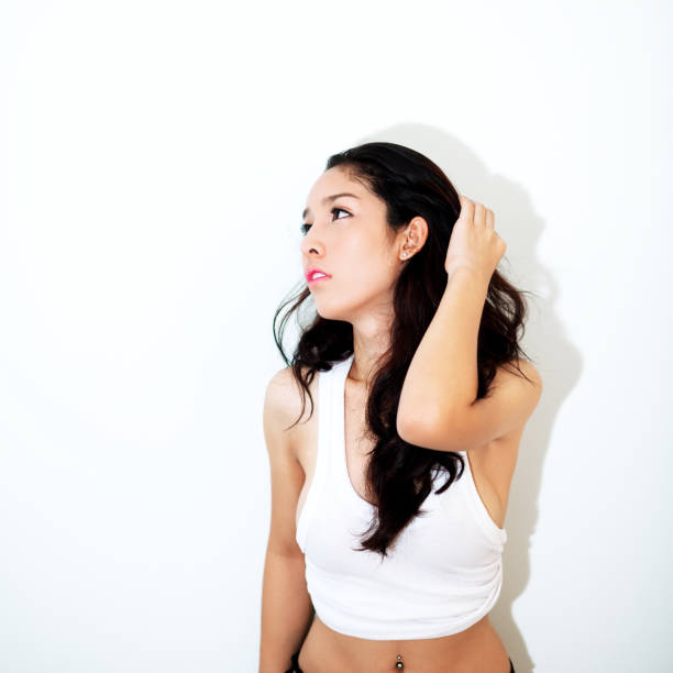 Thai kathoey fashion shot with peircing