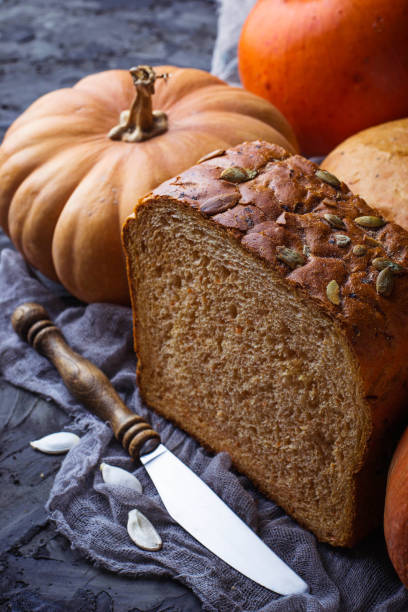 istock Homemade pumpkin bread 640199966