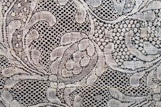 istock Vintage Edwardian and Victorian White Lace 640200086