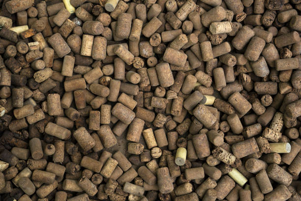 istock Shabby old cork wine stoppers background 640200836