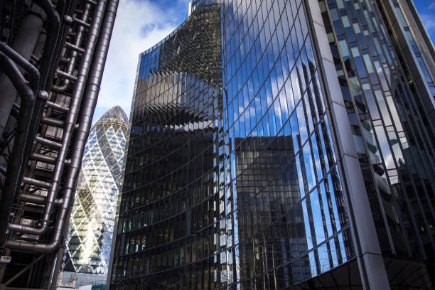 istock Sunlight on London Financial District Offices 640200872
