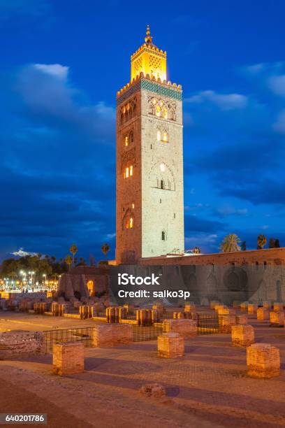 The Koutoubia Mosque Stock Photo - Download Image Now - Africa, Architecture, Arranging