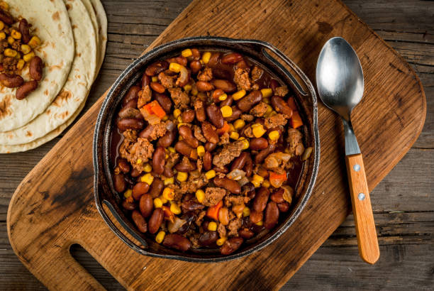 istock Traditional Mexican dish chilli con carne 640201972