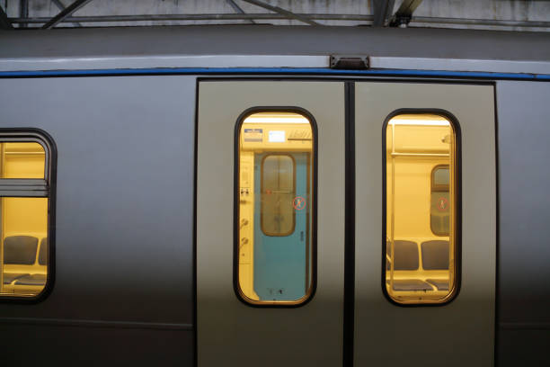 istock Car of the subway train 640202854