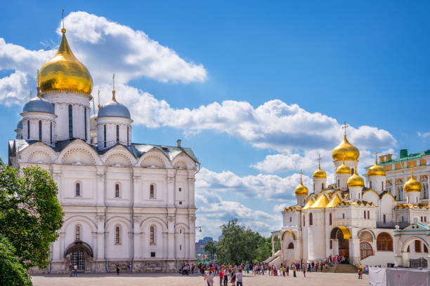 大聖堂広場, モスクワクレムリン, ロシア - arden ストックフォトと画像