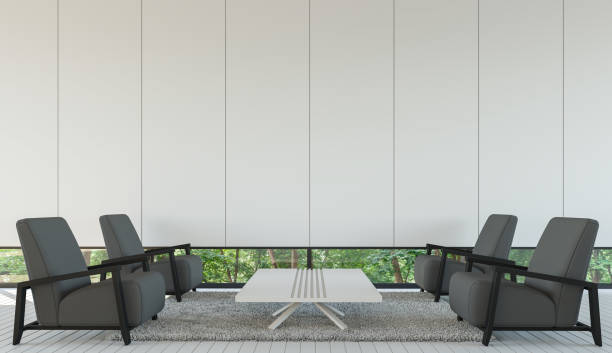 istock Modern living room interior minimalist style 640205104