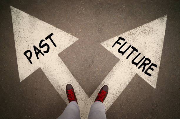 istock Future or Past Decision at a crossroad 640205316