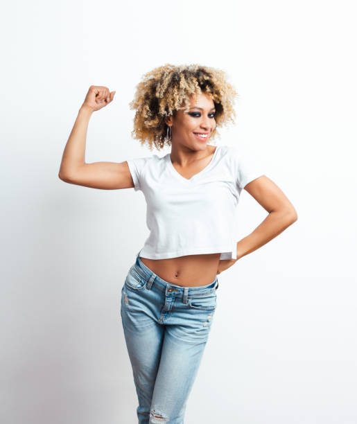 istock Confident afro american young woman 640205508